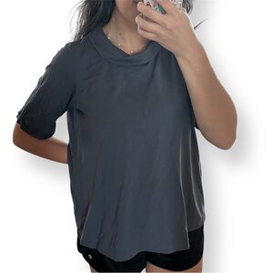 Pure Jill Size Medium Grey Cotton top. Great quality!